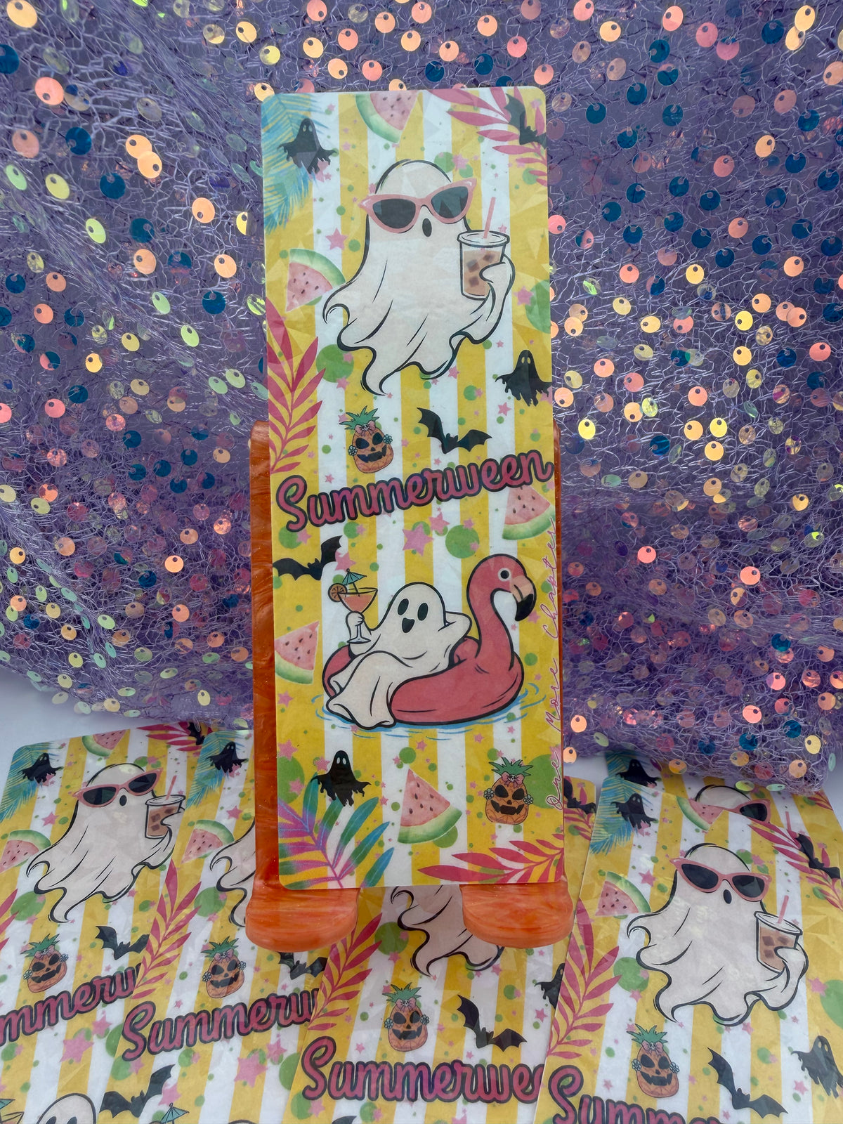 Summerween Holographic Bookmark