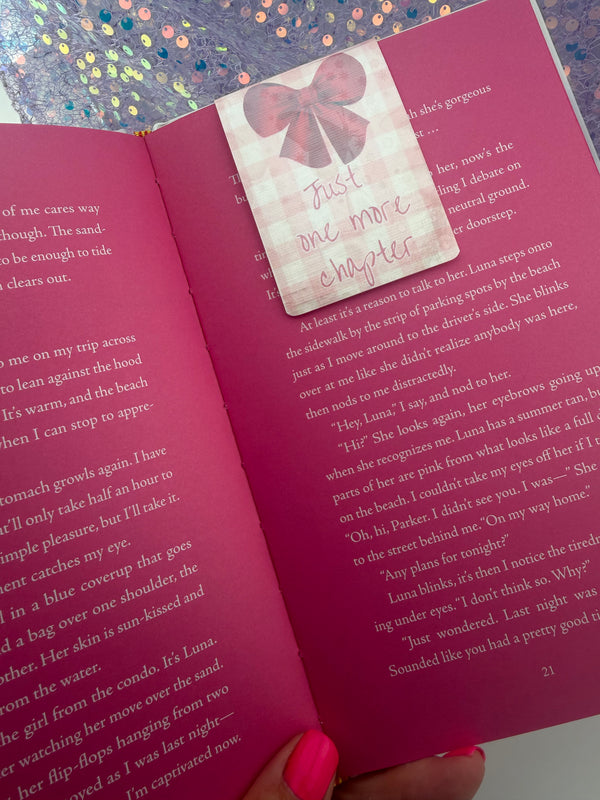 Magnetic Bookmark - Pink Bow