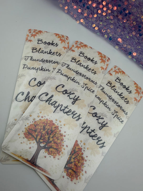 Fall - Cozy Chapters Holographic Bookmark