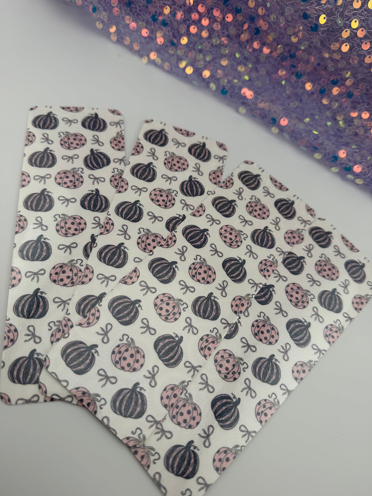 Fall - Holographic Pumpkins Bookmark