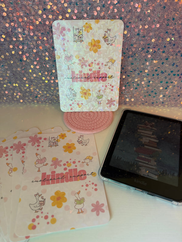 Silly Goose Holographic Kindle Insert