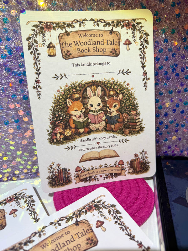 Woodland Tales Linen Kindle Insert